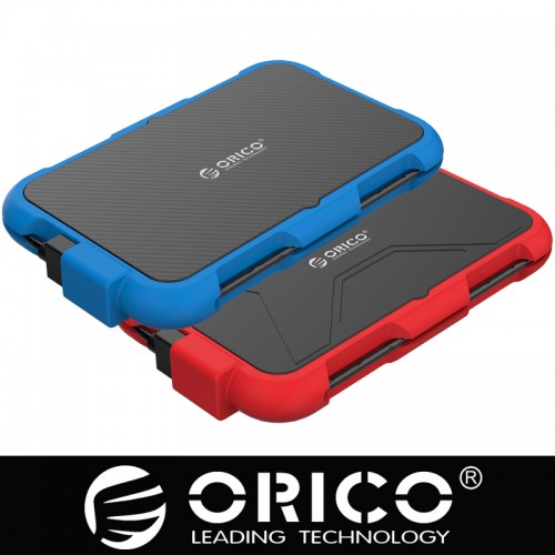 ORICO Blue / Red silica gel 2.5Inch Triple-Protection HDD Enclosure